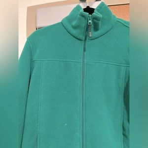 Green Zip-Up Turtleneck Natural Reflections Hoodie